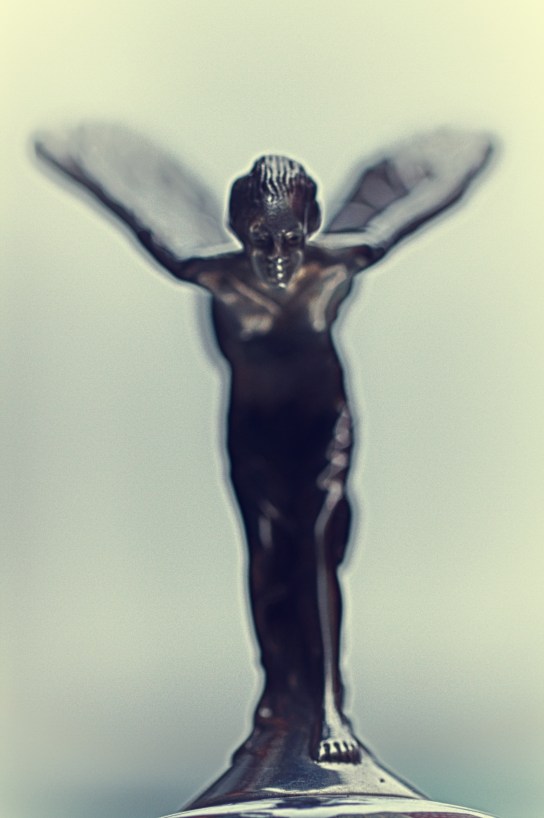 Rolls Royce Hood Ornament in Antique B&W