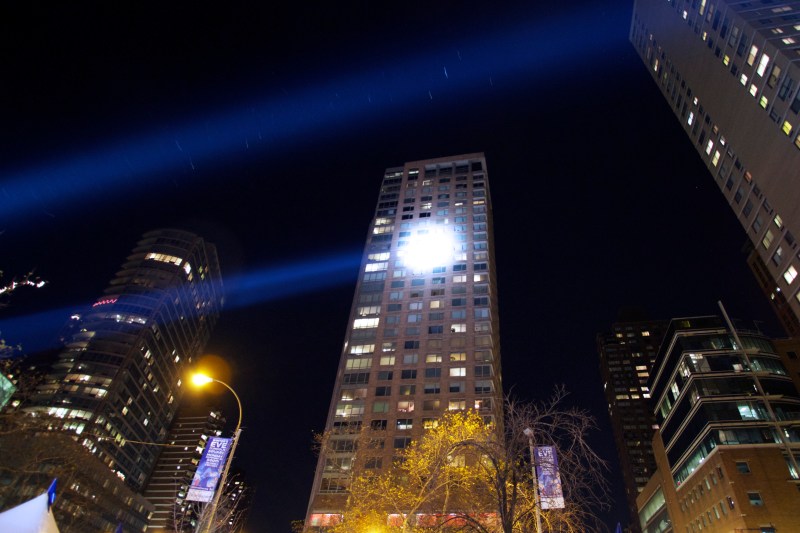 Searchlights in Manhattan