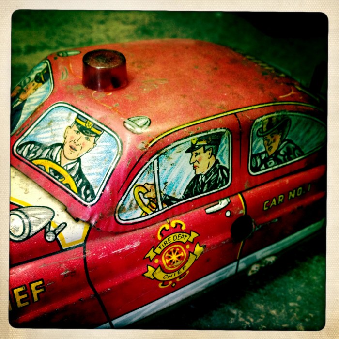 Cast Iron Police Car