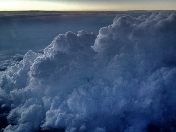 Summer storm from above