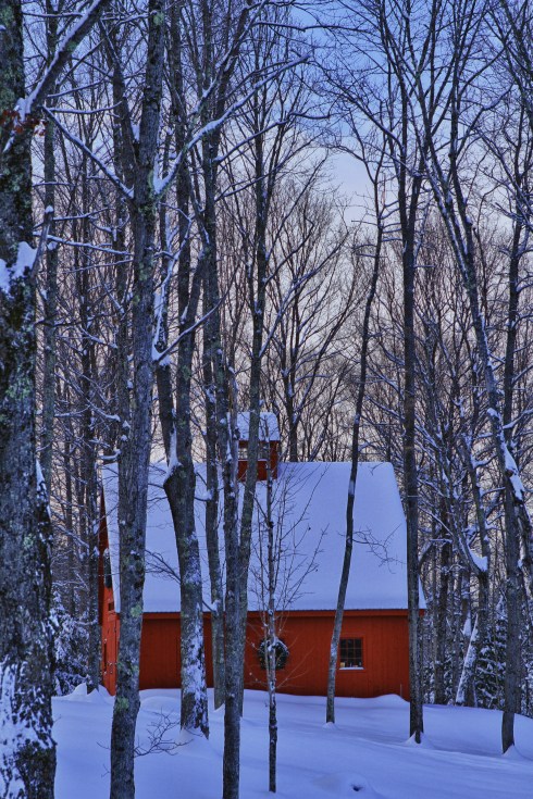 Red House in the Snow