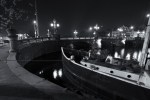 Amsterdam bridge at&nbsp;night