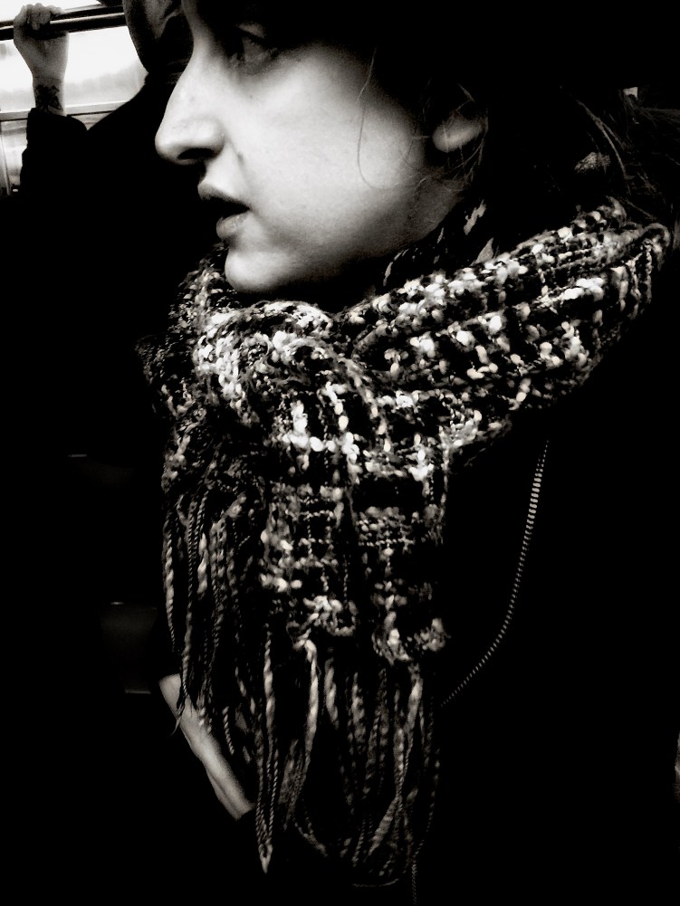 woman with scarf