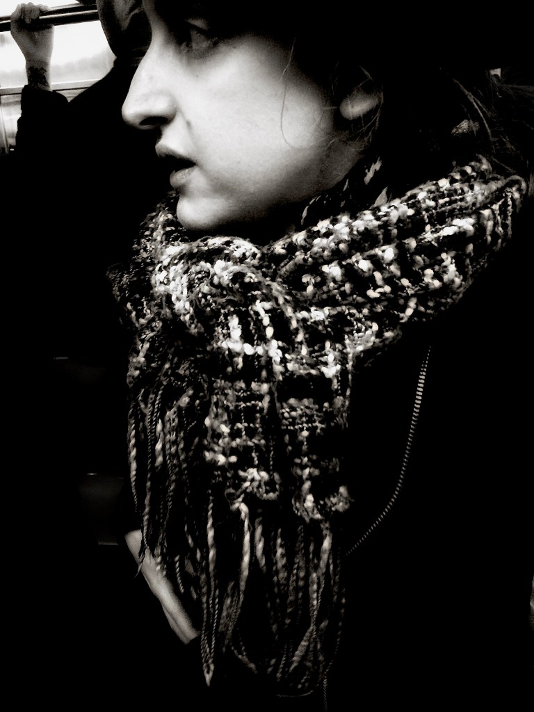 woman with scarf