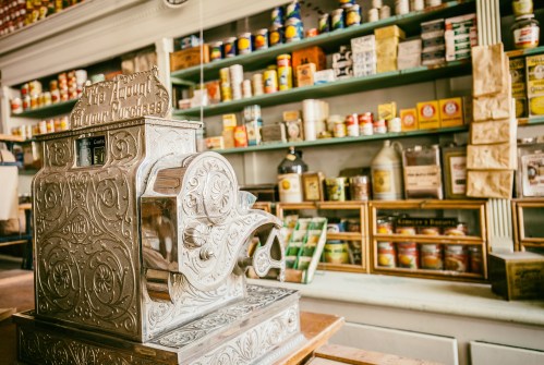 Old cash register